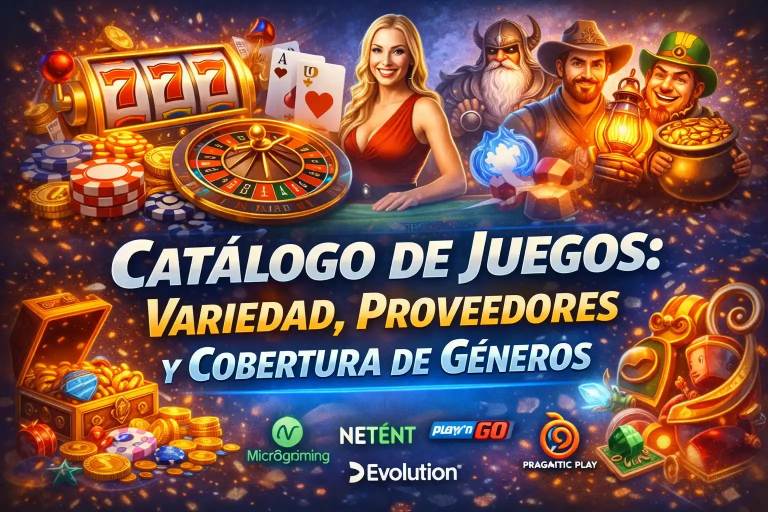 Catálogo de Juegos: Variedad, Proveedores y Cobertura de Géneros